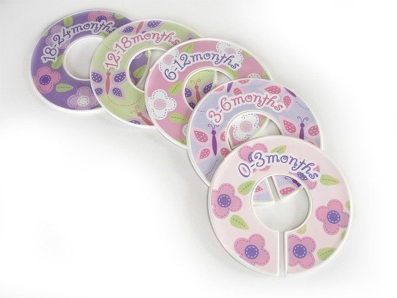 The Original Baby Closet Dividers for girls Floral Friends image 3