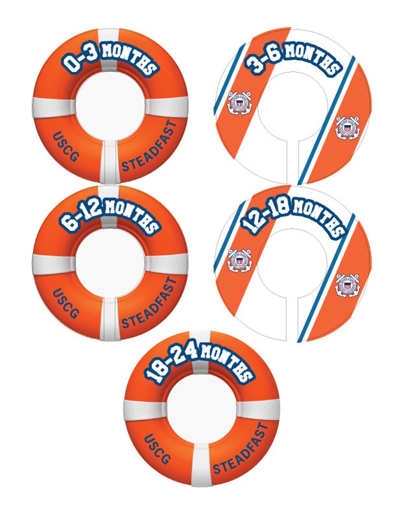 Coast Guard Baby Closet Dividers Image 0
