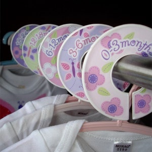 The Original Baby Closet Dividers for girls Floral Friends image 2