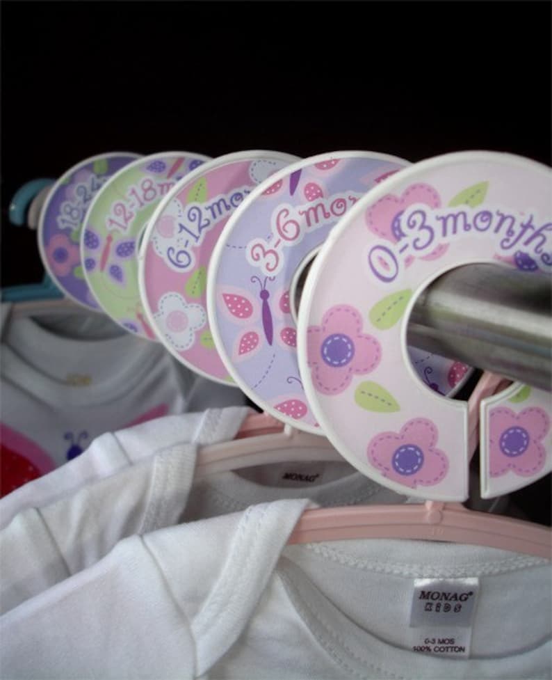 The Original Baby Closet Dividers for girls Floral Friends image 2