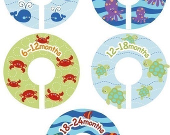 Ocean Sealife Closet Clothing Dividers