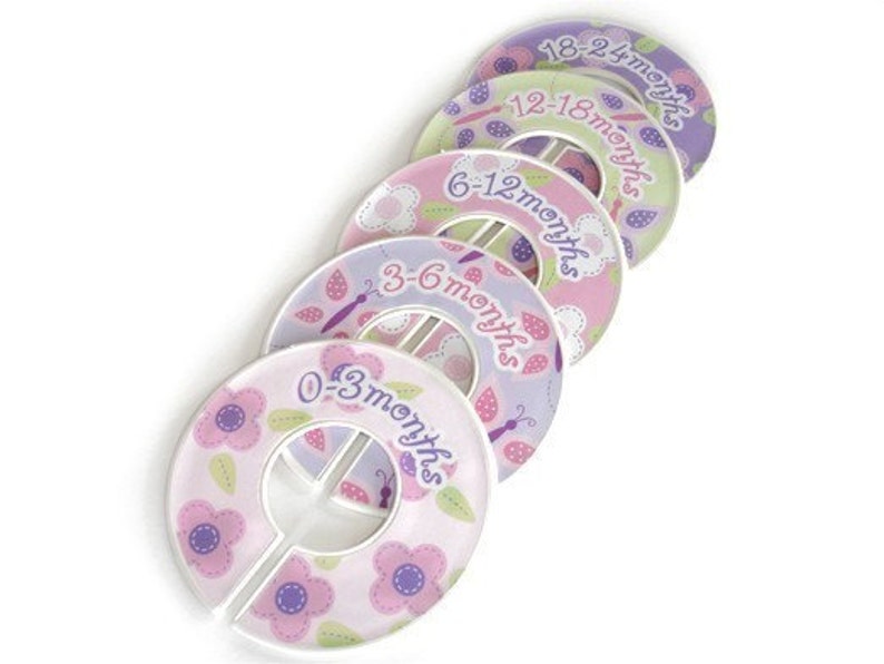 The Original Baby Closet Dividers for girls Floral Friends image 4