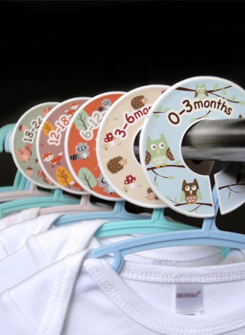 The Original Baby Closet Dividers Woodland Forest Friends Etsy UK