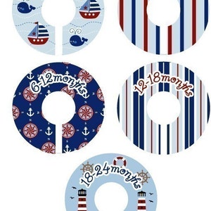 Closet Dividers - Nautical Sailor