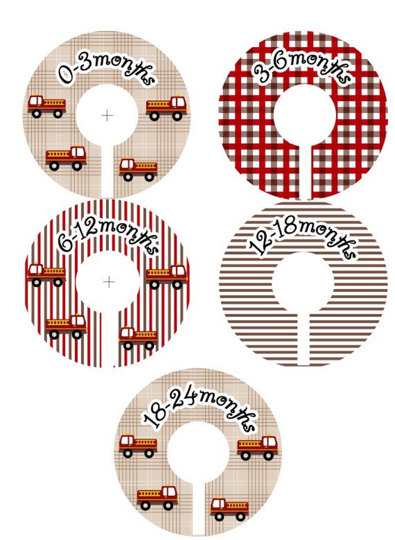 Baby Closet Clothes Dividers Organizers Fire Truck image 1