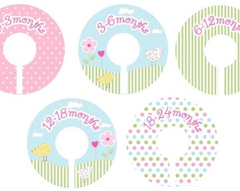 Baby Chick Closet Clothing Dividers for Girls