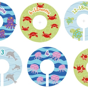 Size 0-6 Ocean Sealife Closet Clothing Dividers