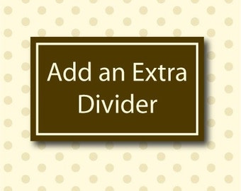 Extra Closet Clothing Divider - Listing for 1 Closet Divider