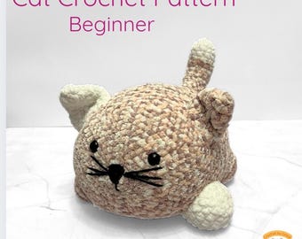 Crochet Loaf Cat Amigurumi Pattern (Digital Download)