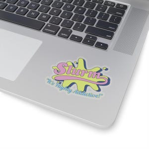 Futurama Slurm, Funny Vinyl Decal Kiss-Cut Stickers, Laptop Sticker, Waterproof Sticker, Pop Culture Gift, Cartoon Sticker