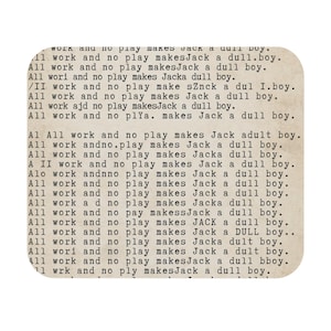 The Shining Mouse Pad, Horror Movie Desk Mat, Film Lover Gift, Office Decor, Stephen King Fan Accessories