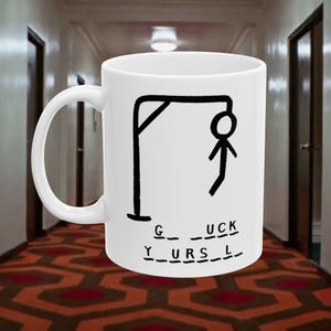 Keramische mok grappige beul, aanstootgevende mok, mok godslastering, volwassen humorcadeau, onbeleefd koffiekopje, vulgaire theemok