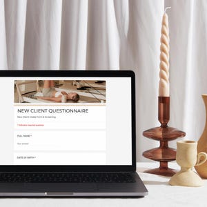 Pilates Studio Client Intake Form: Editable Google Forms Template (Digital Download)