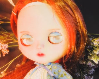 Custom Art Doll OOAK Blythe Repaint – little autumn witch