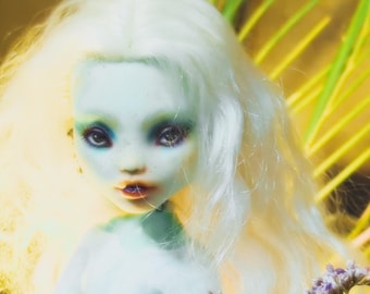 Custom Art Doll OOAK Monster High Repaint Frankie – slavic mermaid
