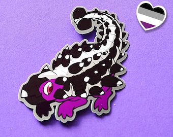 Asexual Pride Pun Sticker: ACE-kylosaurus Dinosaur Decal