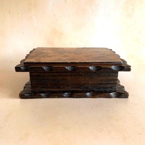 Vintage Hand Carved Spanish Wooden Box