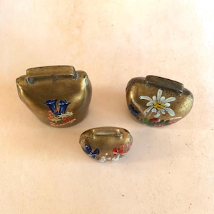 Vintage Austrian Brass Bells, Set of 3