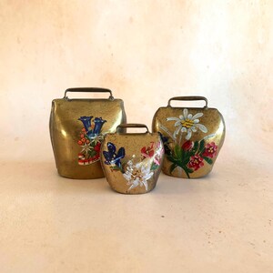 Vintage Austrian Brass Bells, Set of 3