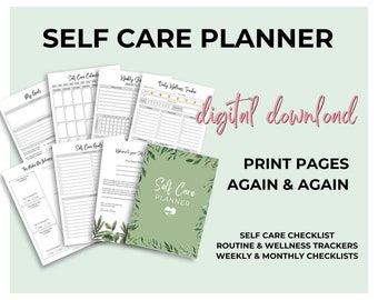 Ultimate Self Care Planner: Wellness Journal, Daily & Monthly Habit Tracker, Gratitude Log, Mindfulness, Goal Setting, Happiness Planner