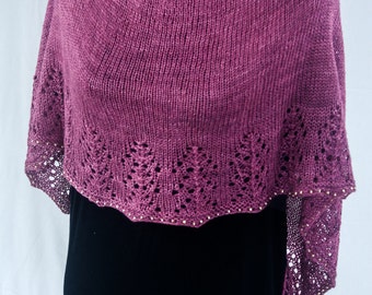 PDF Knitting Pattern - Yuletide Shawl