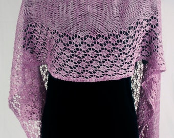 PDF Knitting Pattern -Stepping Stones Shawl/wrap