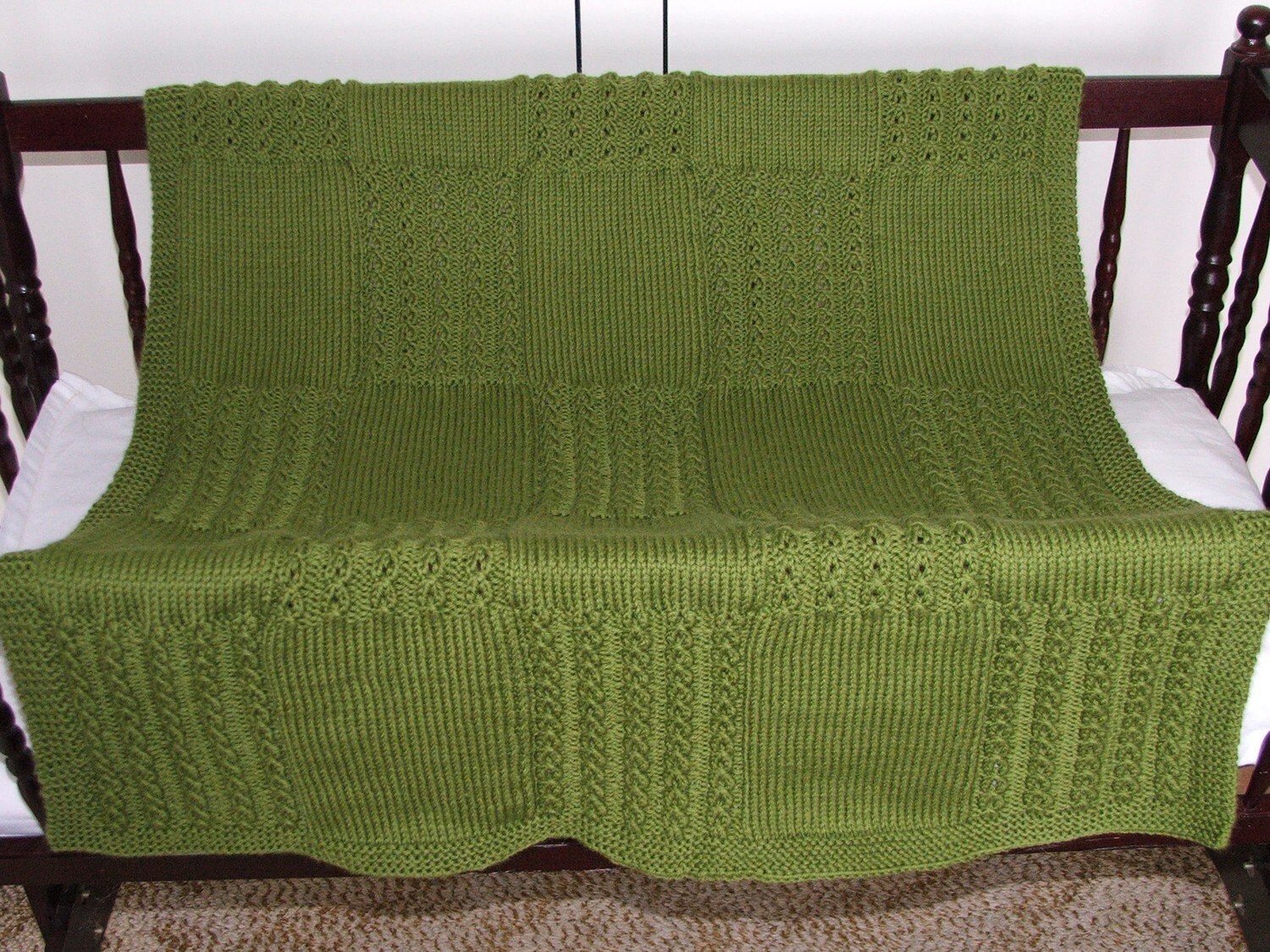 Snuggle Time Baby Blanket PDF Knitting Pattern Etsy