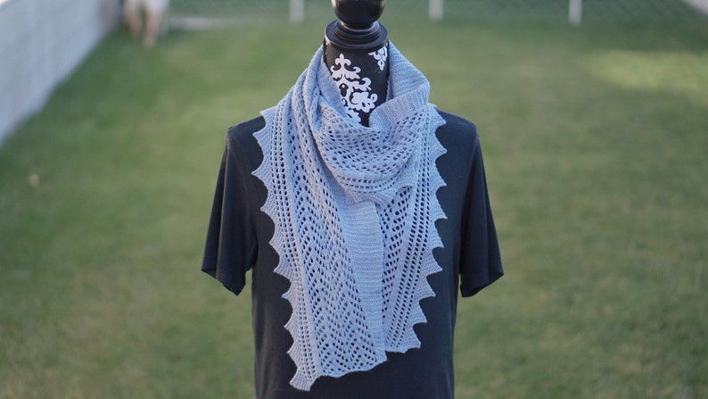 Alpine Point Shawlette/scarf PDF Knitting pattern image 2