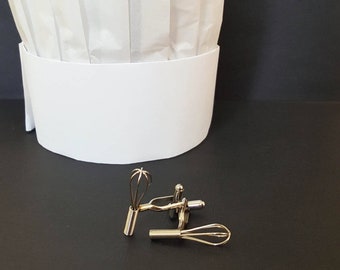Working Whisk Cufflinks - YOU Are Top Chef