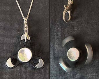 Working Tiny Fidget Spinner Necklace - YOU Spin Me Right Round