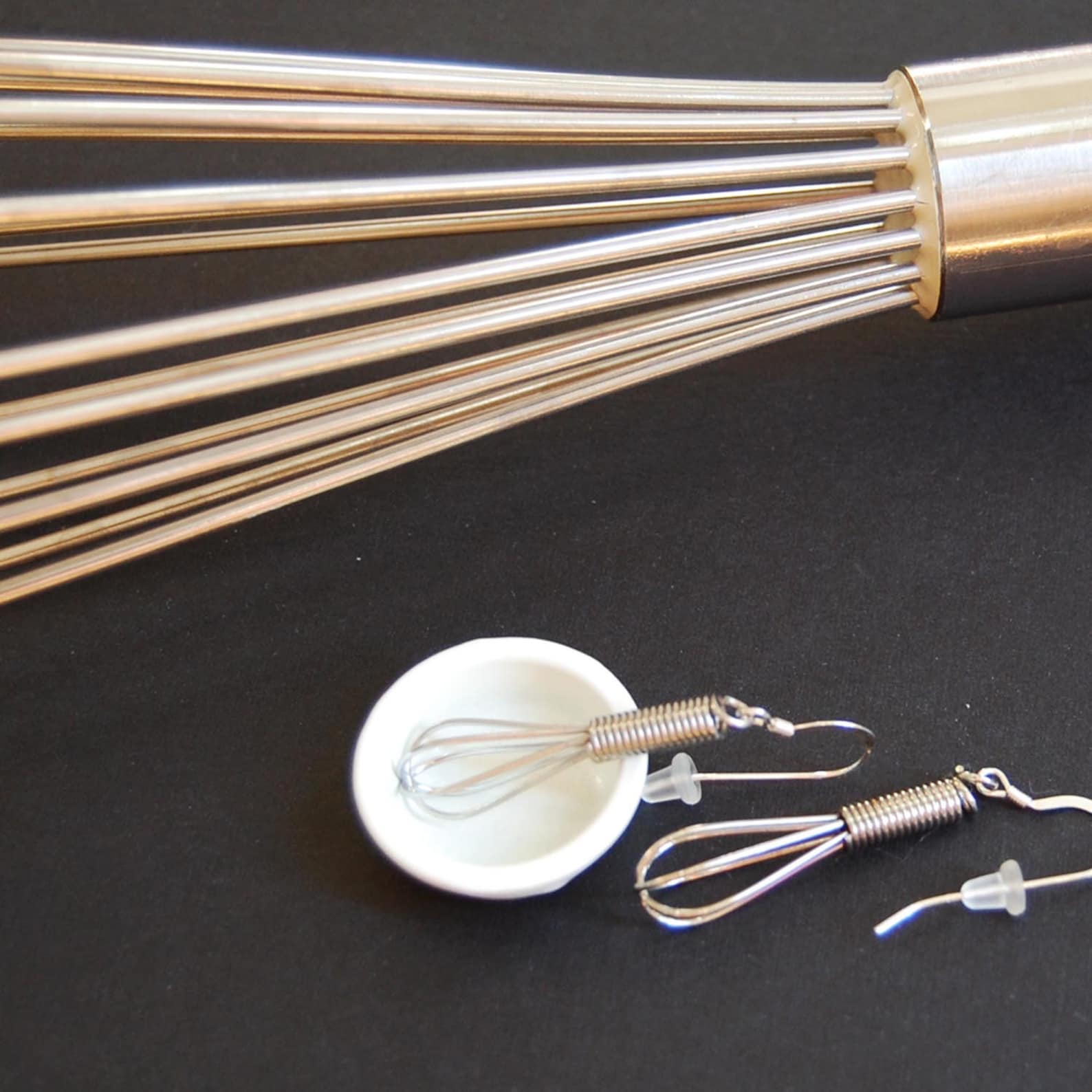 Let Me Whisk YOU Away Mini Working Wire Whisk Earrings Etsy