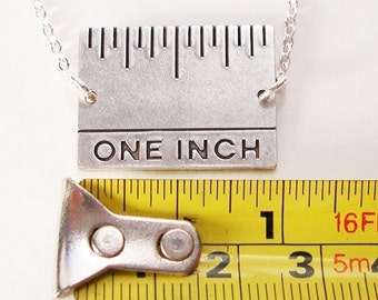 Give Me An Inch - Real Inch Ruler Necklace