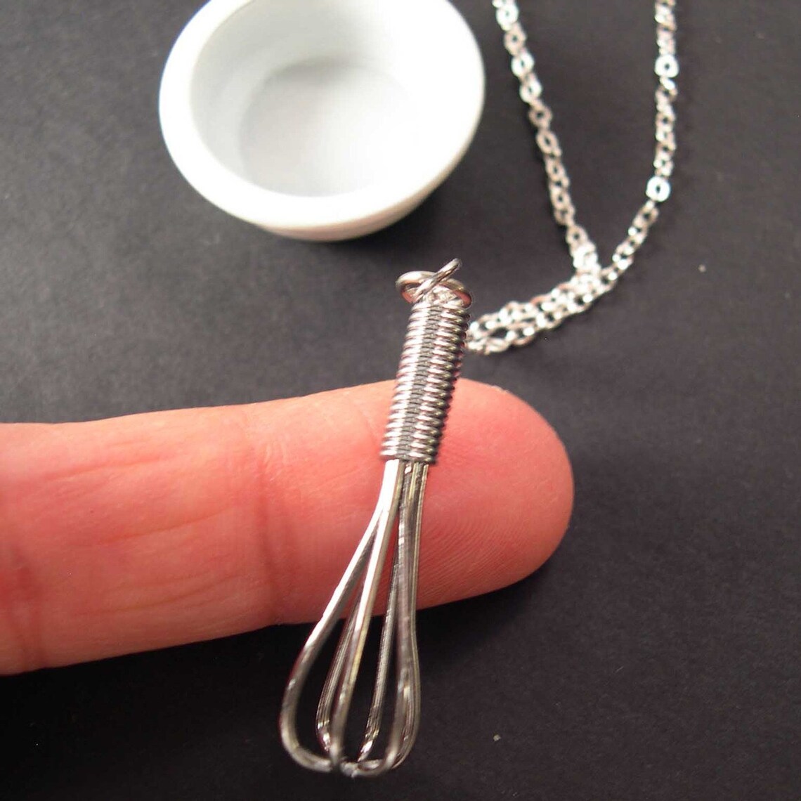 Let Me Whisk YOU Away Mini Working Wire Whisk Necklace Etsy