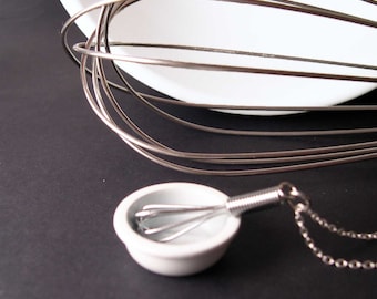 Let Me Whisk YOU Away - Mini Working Wire Whisk Necklace