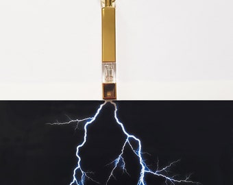 YOU Can't Be Zapped - Gold Static Electricity Eradicator Necklace