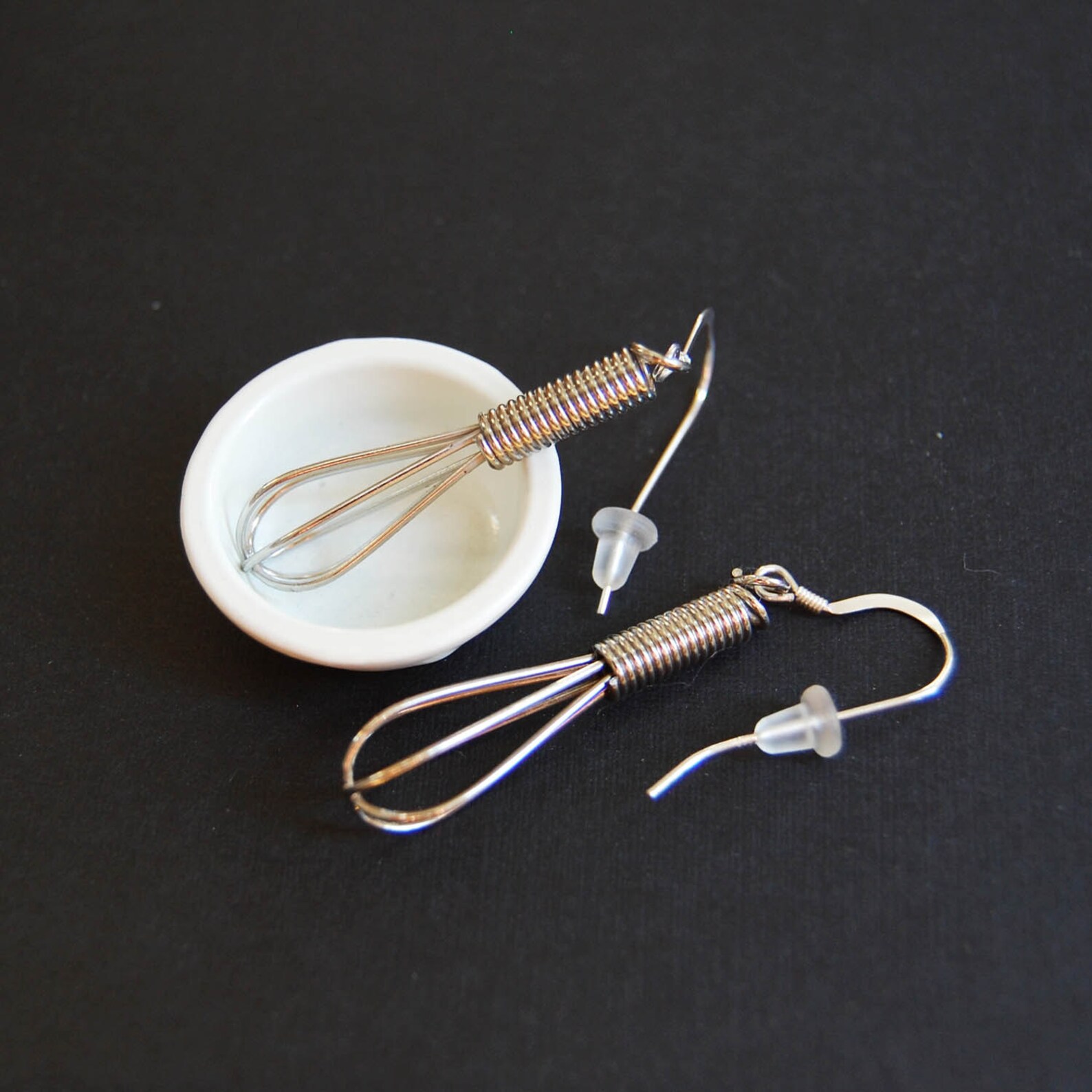 Let Me Whisk YOU Away Mini Working Wire Whisk Earrings Etsy
