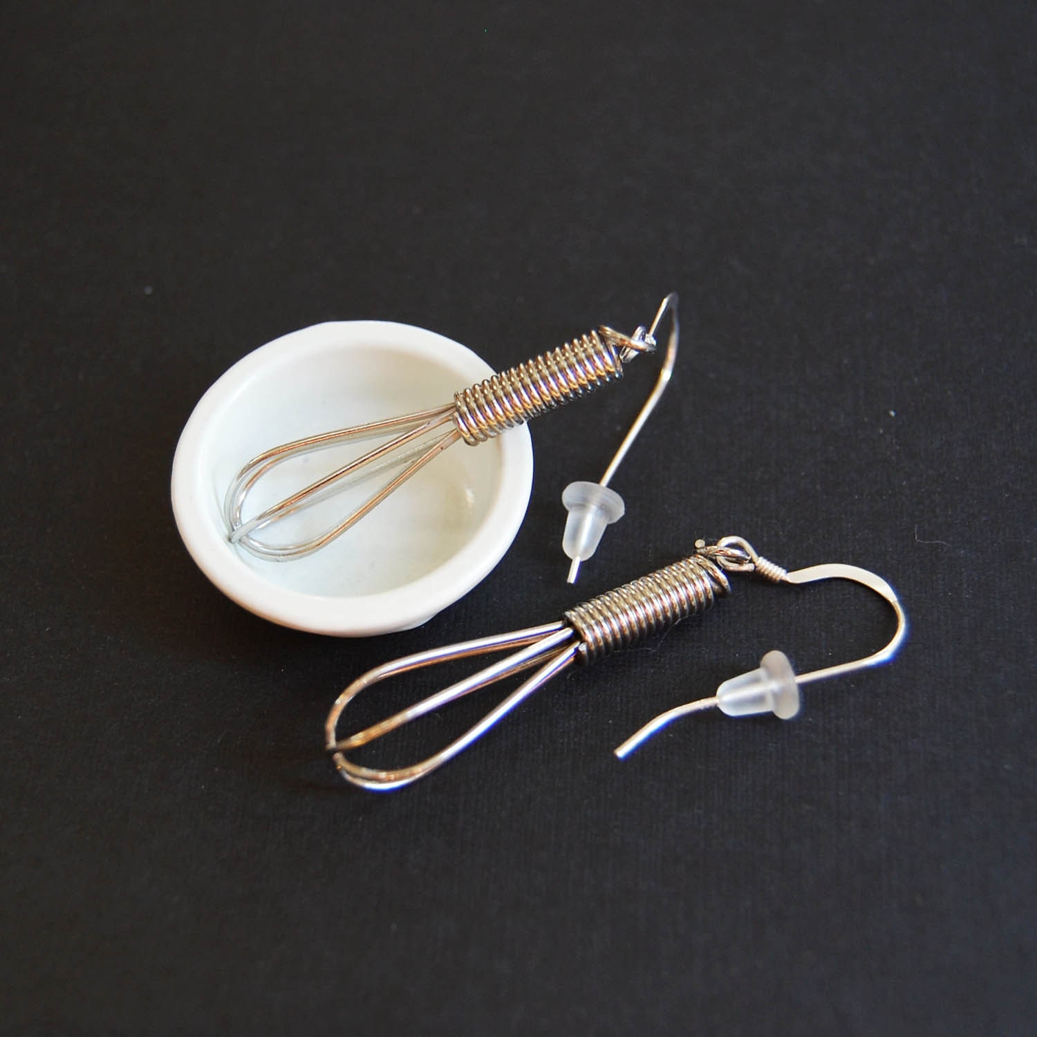 Let Me Whisk YOU Away Mini Working Wire Whisk Earrings Etsy