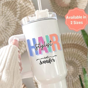Hairstylist Gift Personalized 40oz Hair Stylist Tumbler Cup Hair Stylist Graduation Gift Hair Dresser Thank You Hairdresser Christmas gift