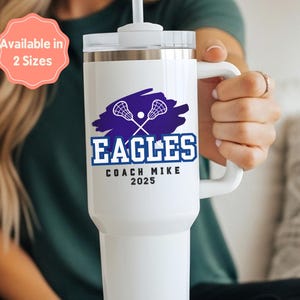Lacrosse Coach 40 oz Tumbler, Lacrosse Coach Gift, Lacrosse Coach Tumbler, Lacrosse Coach Travel Cup, Custom Lacrosse Coach gift