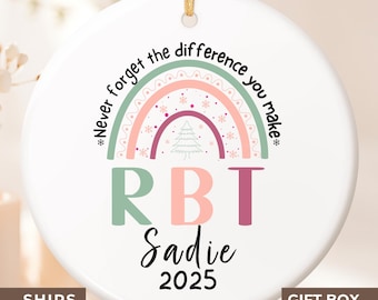 RBT Christmas Ornament Gift, Personalized RBT Gift, Gift For RBT, Behavioral Analyst Gift, Therapist Gift,  Rbt Appreciation