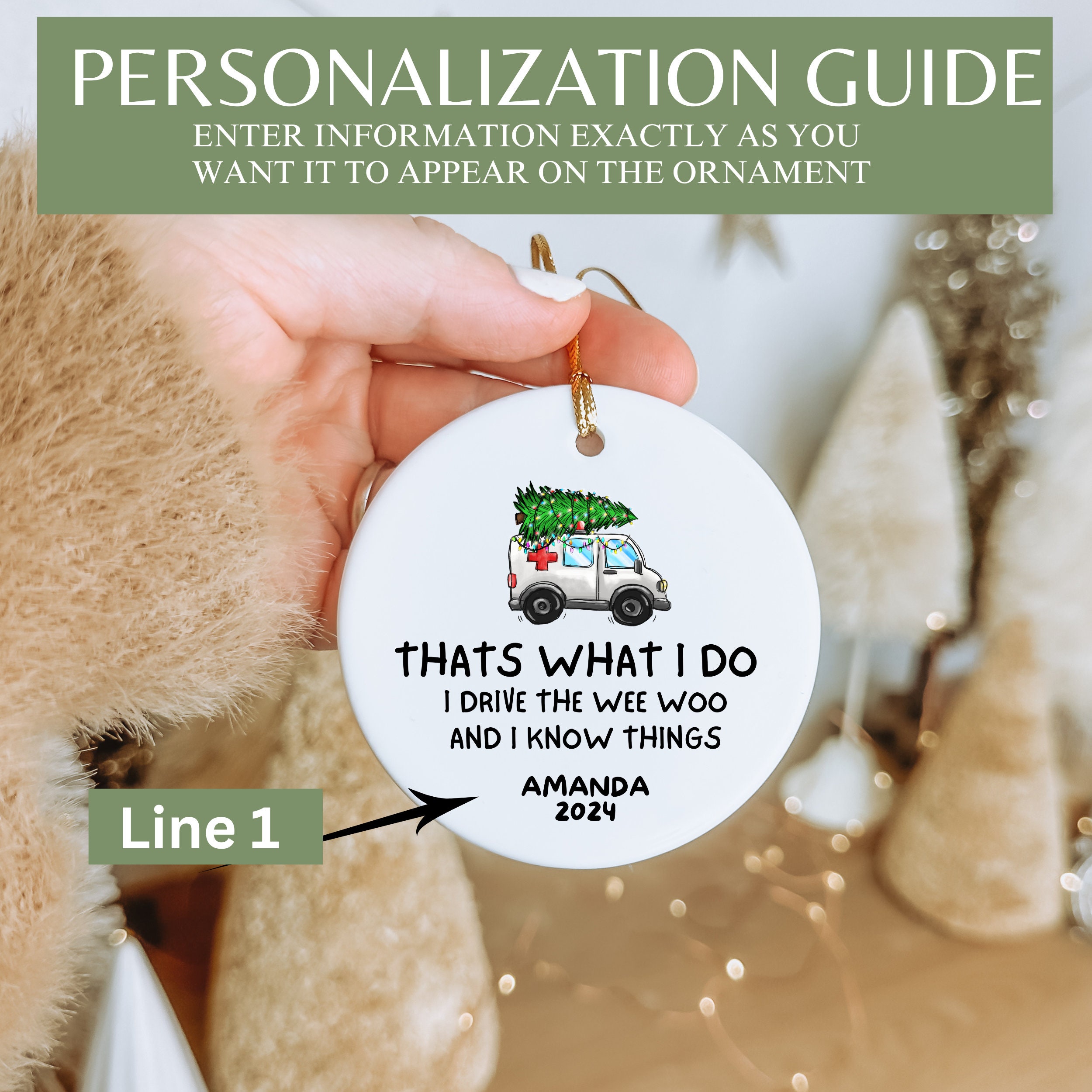 Personalized Emt Ornament, Personalized Paramedic Gifts, Paramedic ...