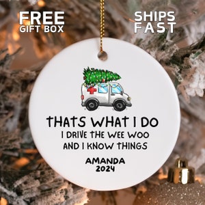 personalized Emt ornament, Personalized Paramedic Gifts, Paramedic Ornament, First Responder Gift, EMT Gift, Ambulance Driver,