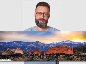 Pikes Peak Wandbild, Garten der Götter Wandkunst, Pikes Peak Leinwand, Colorado Springs Wanddekor, Colorado, Colorado Housewarming Geschenk