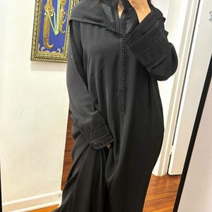 Morrocan Djellaba for Women-moroccan Traditional dress-jellaba handbeaded-moroccan kaftan-Moroccan Embroidered jellaba