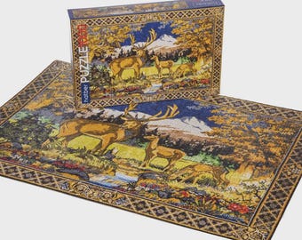 MILTON BRADLEY CO. アメリカ製 アンティーク ジグソーパズル MILTON BRADLEY PREMIER JIG SAW PUZZLE WOOD Good Old Times