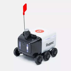 Delivery Robot Toy with Friction Drive – Yandex Official Collectible – Tech Souvenir