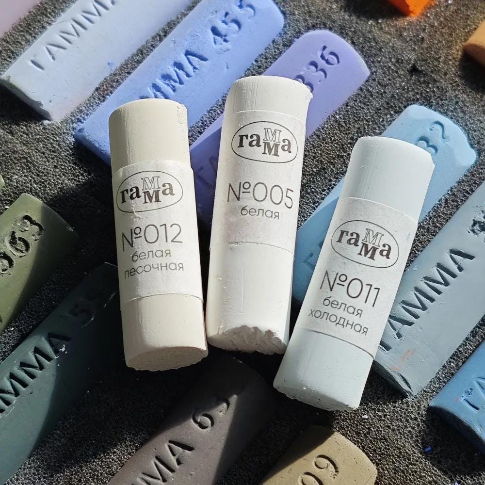 Gamma Soft Pastel Set – 3 White Shades for Artists, Blending ...