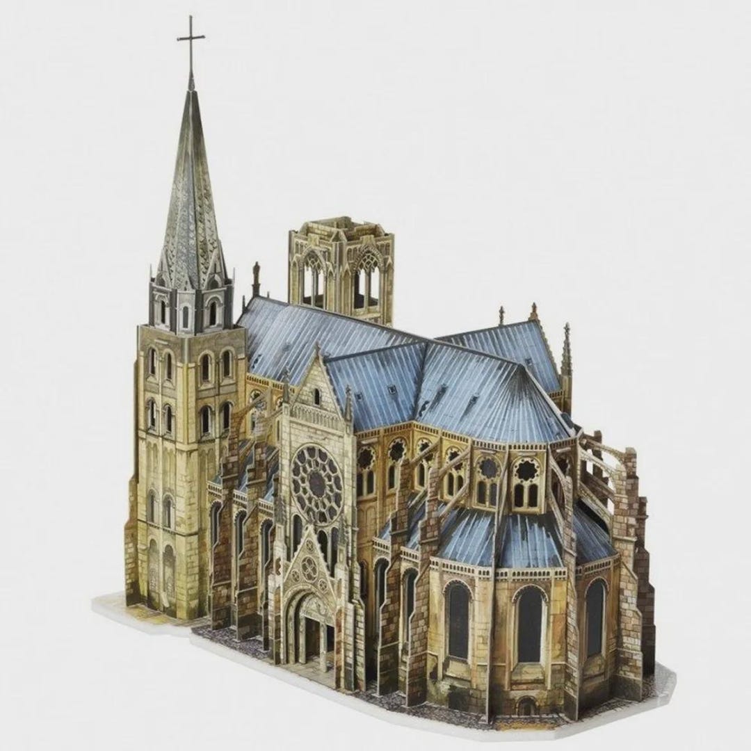 Gothic Cathedral Model Kit – Large 3D DIY Paper Architecture
