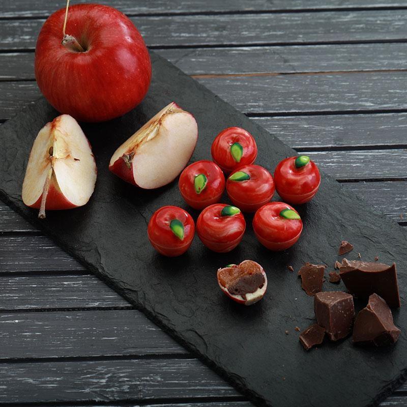 Apple - ♡kaz♡ Qazaq Apple: Chocolate-coated Handmade Candy With Apple Jam