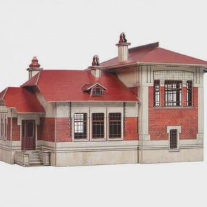 DIY 3D Telegraph Post Model Kit – HO Scale 1:87 Cardboard Railway Building Paper Craft